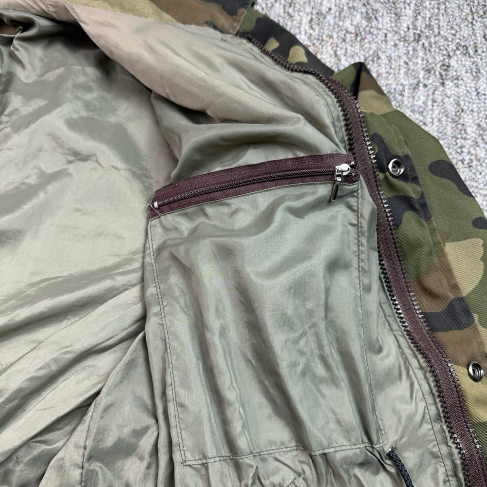 Vintage Winchester Jacket Mens Medium Camouflage Hunting Shooting Green Outdoors - Picture 12 of 13